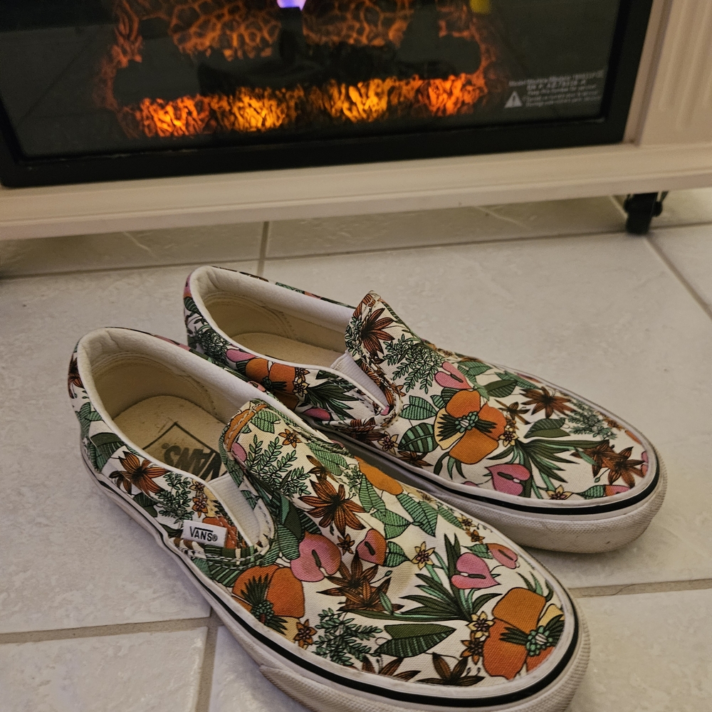 Vans Women's Floral Canvas Shoes - Multicolor
